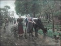 Straße im holländischen Dorf 1885 Max Liebermann deutscher Impressionismus